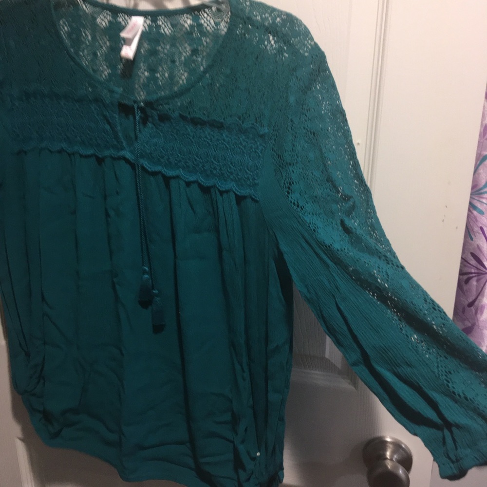 Teal Blouse XL